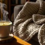 Taza de té caliente
