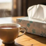 Taza de té caliente