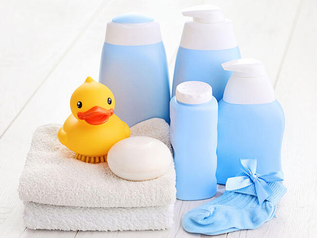 Diferentes productos para bebé